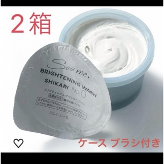 SHIKARI 洗顔 リフィル 2個セット ケース ブラシ付き(洗顔料)