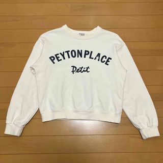 ペイトンプレイス(Peyton Place)のトレーナー　ホワイト　PEYTON PLACE PETIT   130A(Tシャツ/カットソー)