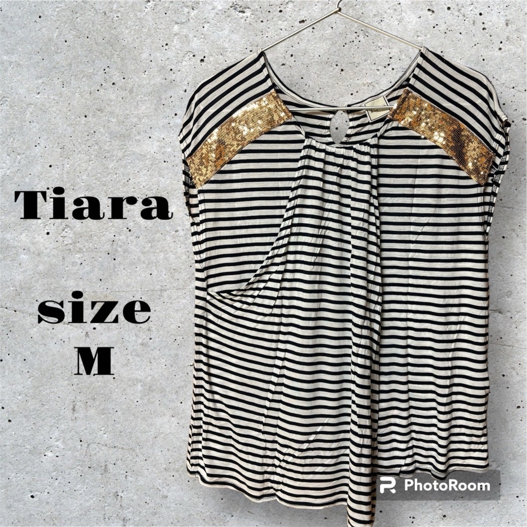 tiara(ティアラ)のTiara ボーダーTシャツ レディースのトップス(Tシャツ(半袖/袖なし))の商品写真