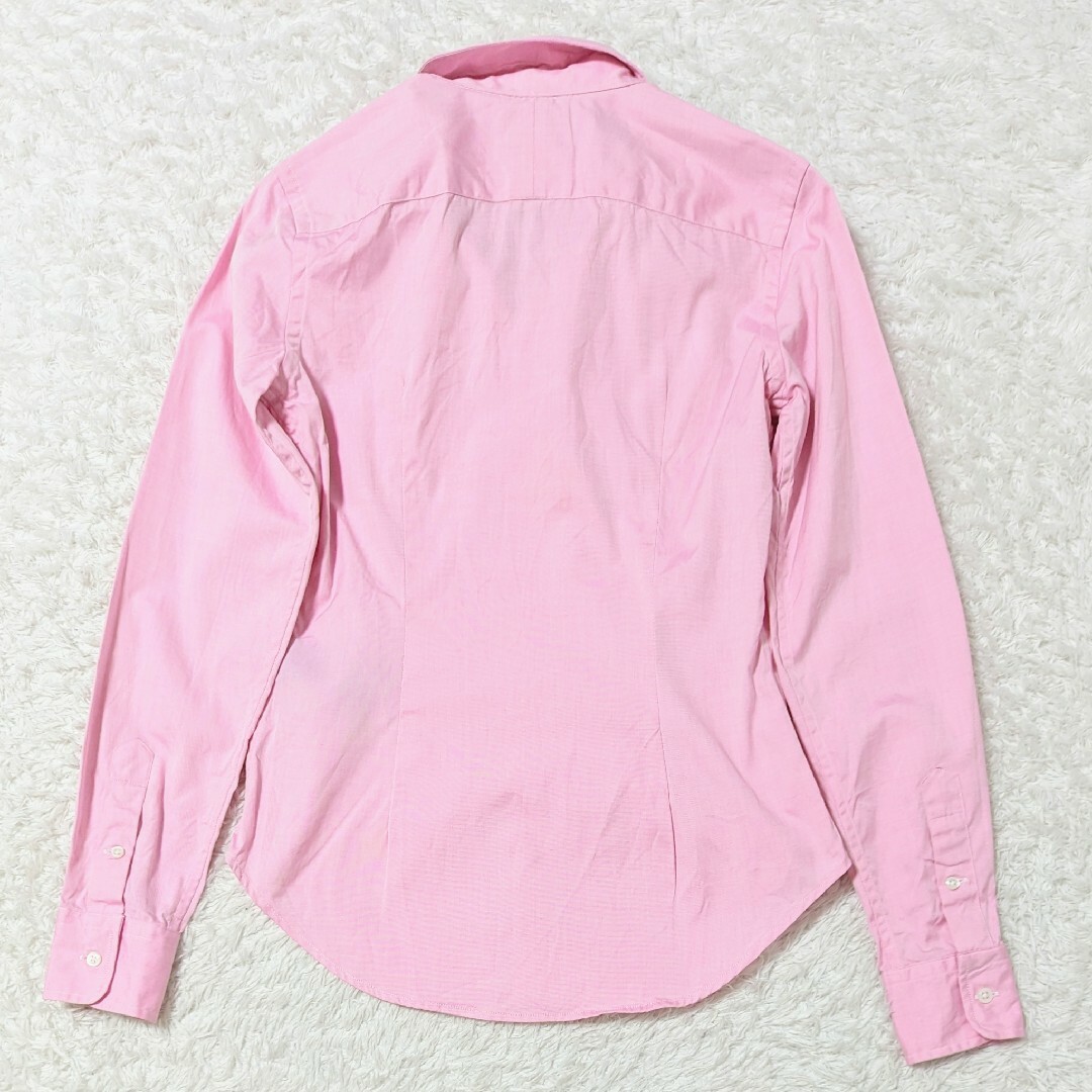 Ralph Lauren(ラルフローレン)のラルフローレン スーパースリムフィット オックスフォードシャツ ピンク S レディースのトップス(シャツ/ブラウス(長袖/七分))の商品写真