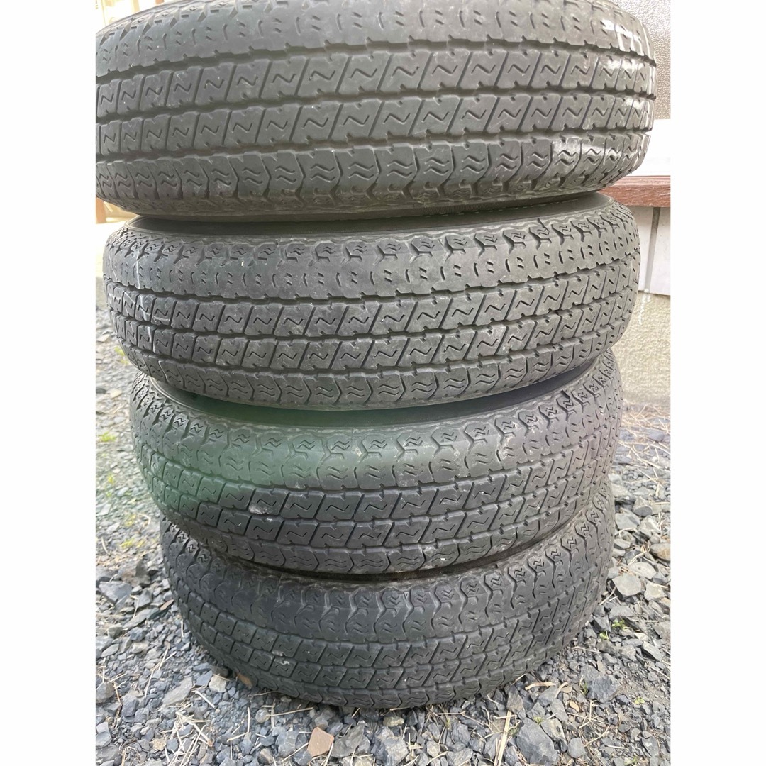 145/80r12 80/78N LT 12×4.0J ＋40 22年製  自動車/バイクの自動車(タイヤ・ホイールセット)の商品写真