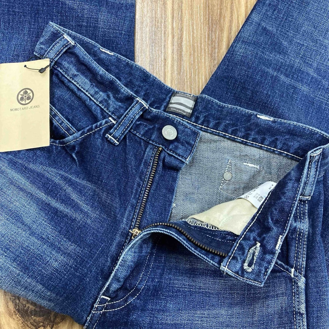 MOMOTARO JEANS(モモタロウジーンズ)の未使用　桃太郎ジーンズ　12oz エイジング加工　ワークデニム　パンツ　28 メンズのパンツ(デニム/ジーンズ)の商品写真