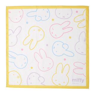 miffy - 丸眞 ランチクロス ランチーフ ミッフィー パステルカラフル  43×43cm