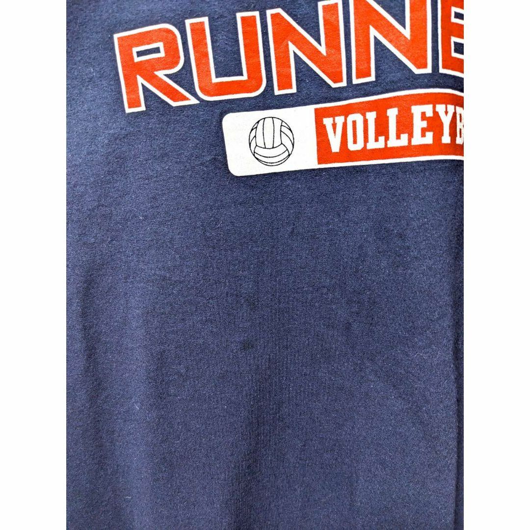 Champion(チャンピオン)のチャンピオン UTSAロードランナーズ ロゴ Tシャツネイビー紺色2XL古着 メンズのトップス(Tシャツ/カットソー(半袖/袖なし))の商品写真