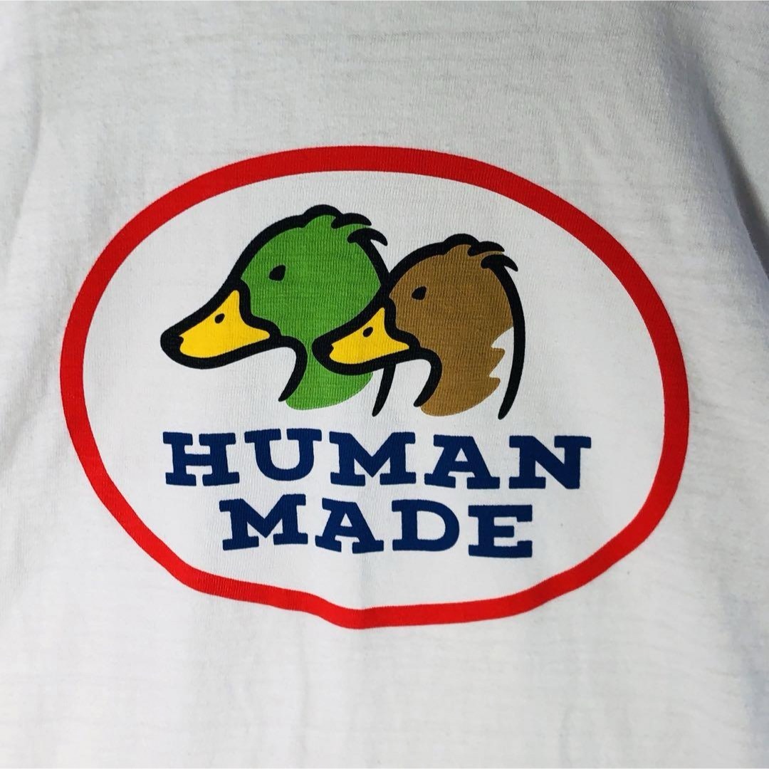 HUMAN MADE(ヒューマンメイド)の【人気デザイン】ヒューマンメイド ダックTシャツ デカロゴ Mサイズ 定番カラー メンズのトップス(Tシャツ/カットソー(半袖/袖なし))の商品写真