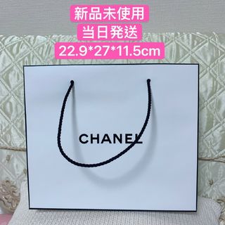 シャネル(CHANEL)の新品 シャネル  ショッパー ショップ袋  ホワイト 中サイズ(ショップ袋)