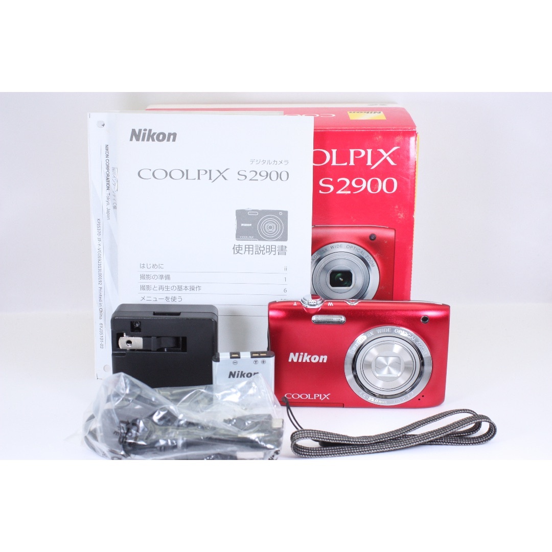 Nikon(ニコン)のNIKON COOLPIX S2900(動作確認済み/液晶焼けあり)#407 スマホ/家電/カメラのカメラ(コンパクトデジタルカメラ)の商品写真