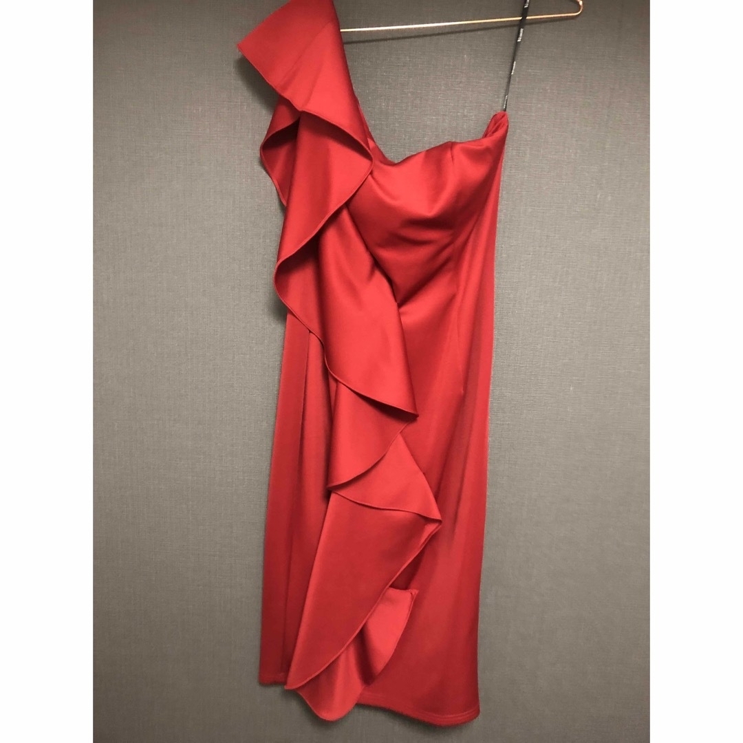AngelR(エンジェルアール)のveautt Rちゃんヴュートワンショルダーフリルドレス レディースのフォーマル/ドレス(ミディアムドレス)の商品写真