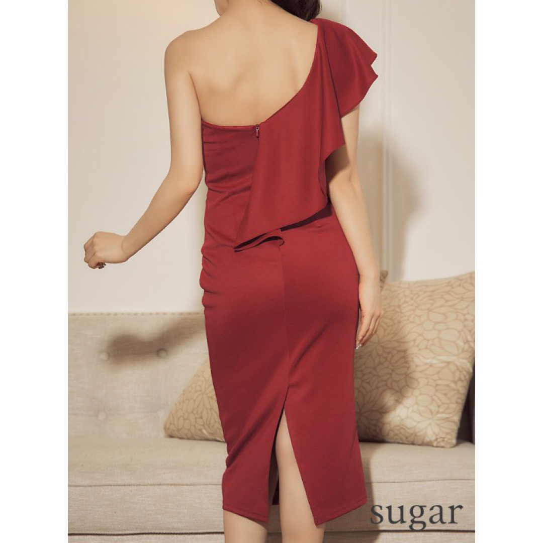 AngelR(エンジェルアール)のveautt Rちゃんヴュートワンショルダーフリルドレス レディースのフォーマル/ドレス(ミディアムドレス)の商品写真