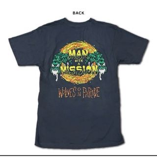 マンウィズアミッション(MAN WITH A MISSION)のマンウィズアミッション MWAM  Wreath Tシャツ（デニム） XL(Tシャツ/カットソー(半袖/袖なし))