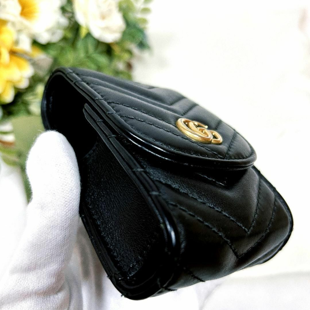 Gucci(グッチ)の☆超美品☆グッチ GG マーモント タバコケース シガレット 黒 476431 レディースのファッション小物(その他)の商品写真