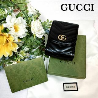 Gucci - ☆超美品☆グッチ GG マーモント タバコケース シガレット 黒 476431