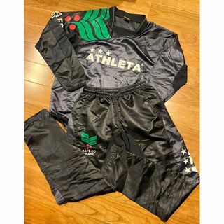 ATHLETA - アスレタ  ピステ上下セットアップ　Mサイズ　美品　黒　ブラック