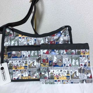 レスポートサック(LeSportsac)の限定！ 新品 レスポートサック×ムーミン コミックス ショルダーバッグ ポーチ(ショルダーバッグ)