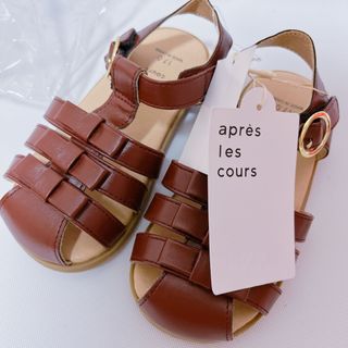 apres les cours - 新品タグ付き☆ apres les cours リボングルカサンダル　17㎝