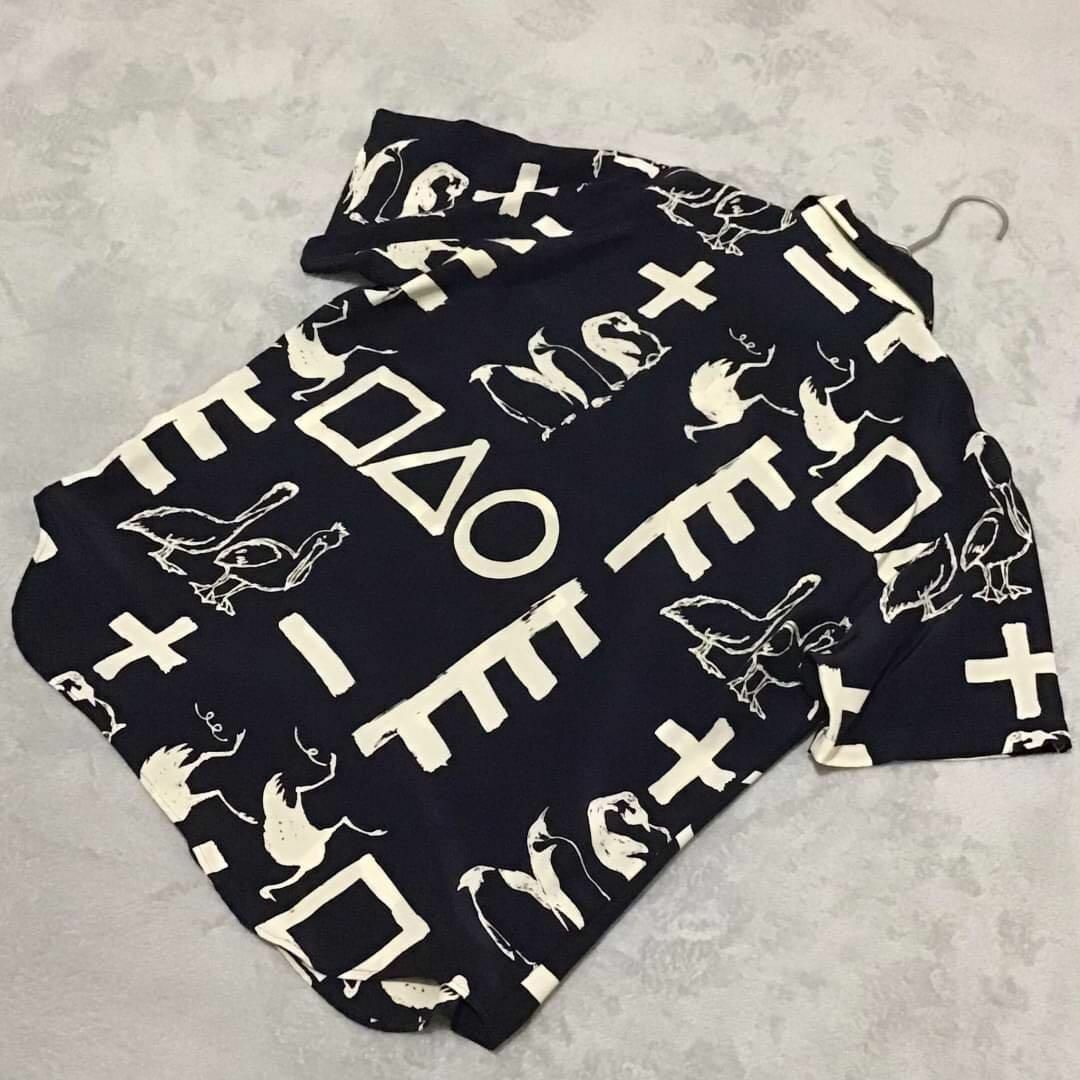 【ZIZA】ヴィンテージ 半袖シャツ 総柄 柄物 トップス メンズのトップス(Tシャツ/カットソー(半袖/袖なし))の商品写真