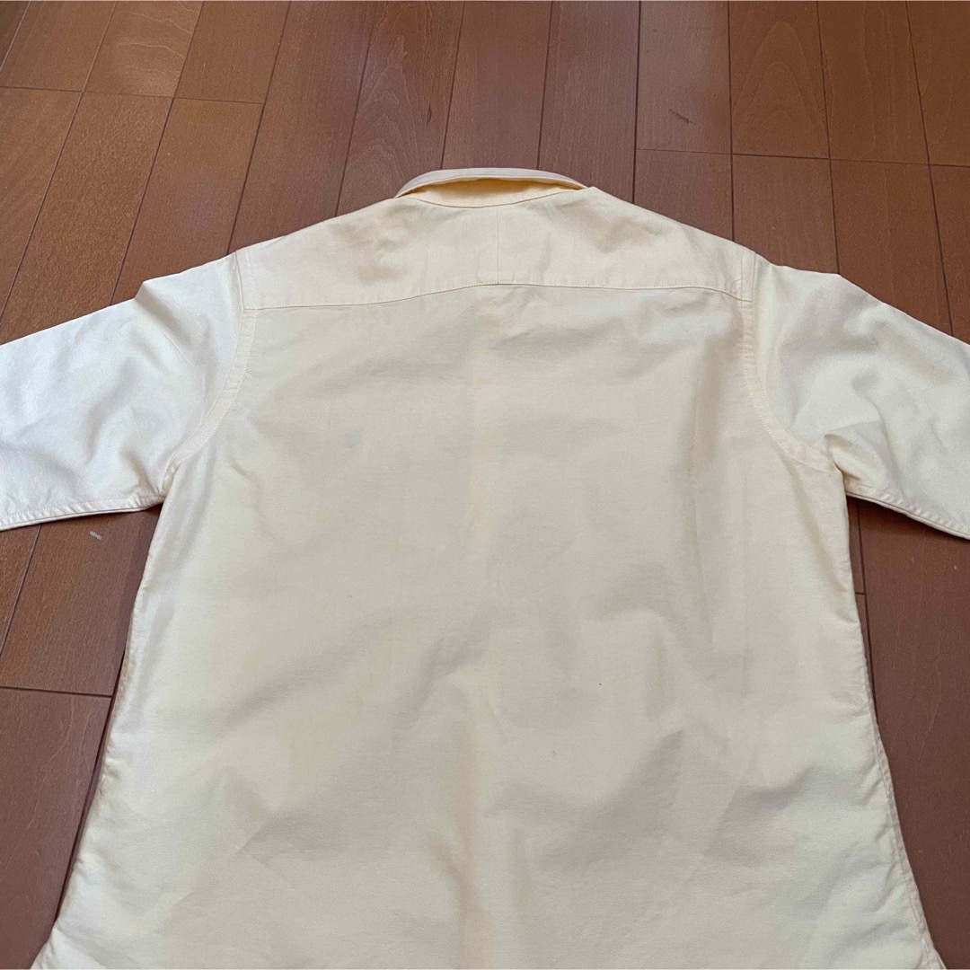 Ralph Lauren(ラルフローレン)の美品 90s POLO Ralph Lauren 五分袖BDシャツ イエロー レディースのトップス(シャツ/ブラウス(長袖/七分))の商品写真