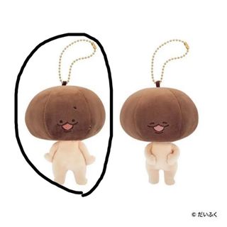 ふたごしいたけ ぬいぐるみ 上の子 新品タグ付き キャラis だいふく(キャラクターグッズ)