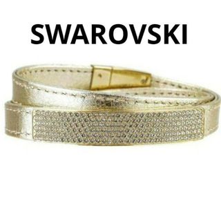 SWAROVSKI - スワロフスキー  レザーブレスレット Vio Cielo