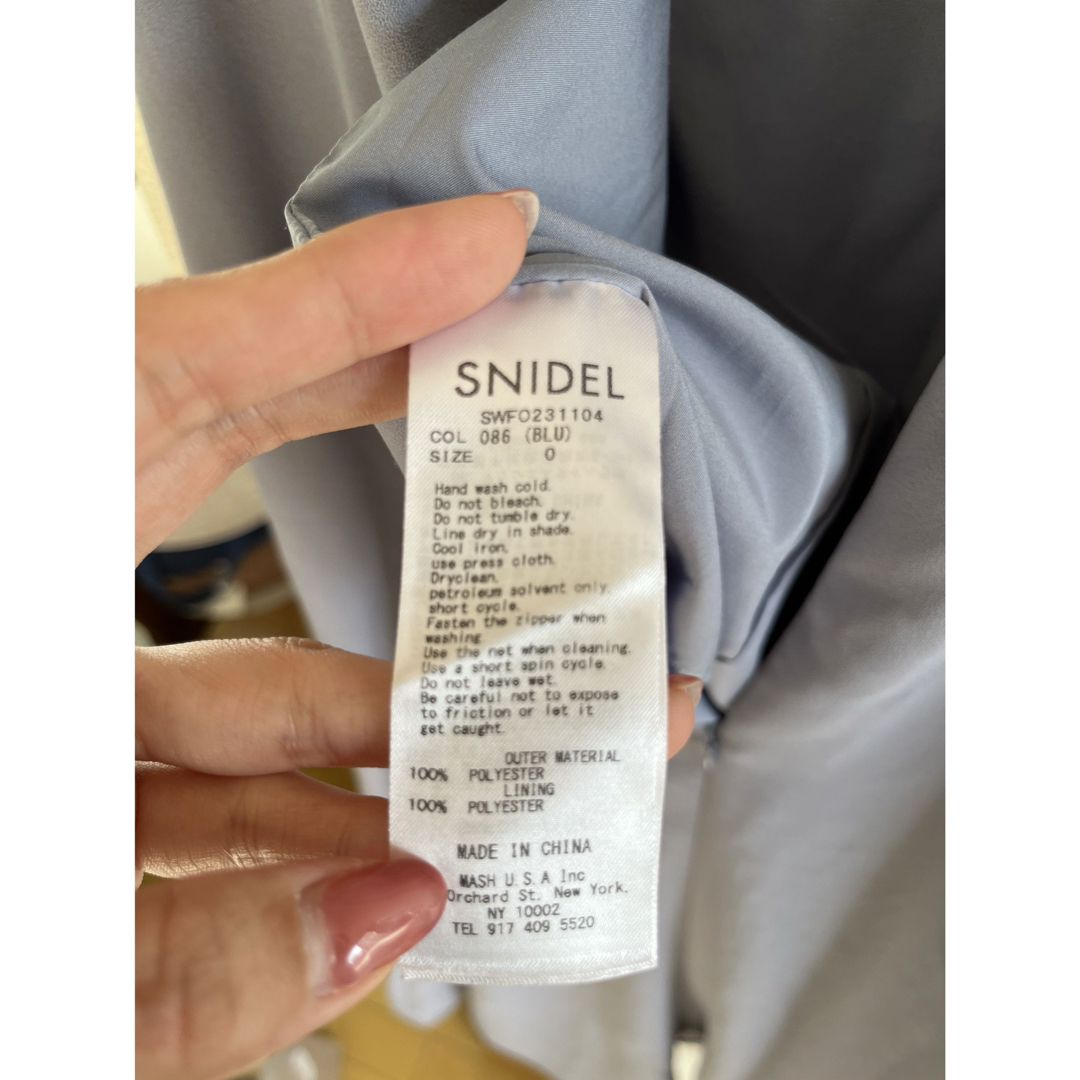 SNIDEL(スナイデル)のスナイデル　美ラインワンピース　ボートネックワンピース レディースのワンピース(ロングワンピース/マキシワンピース)の商品写真