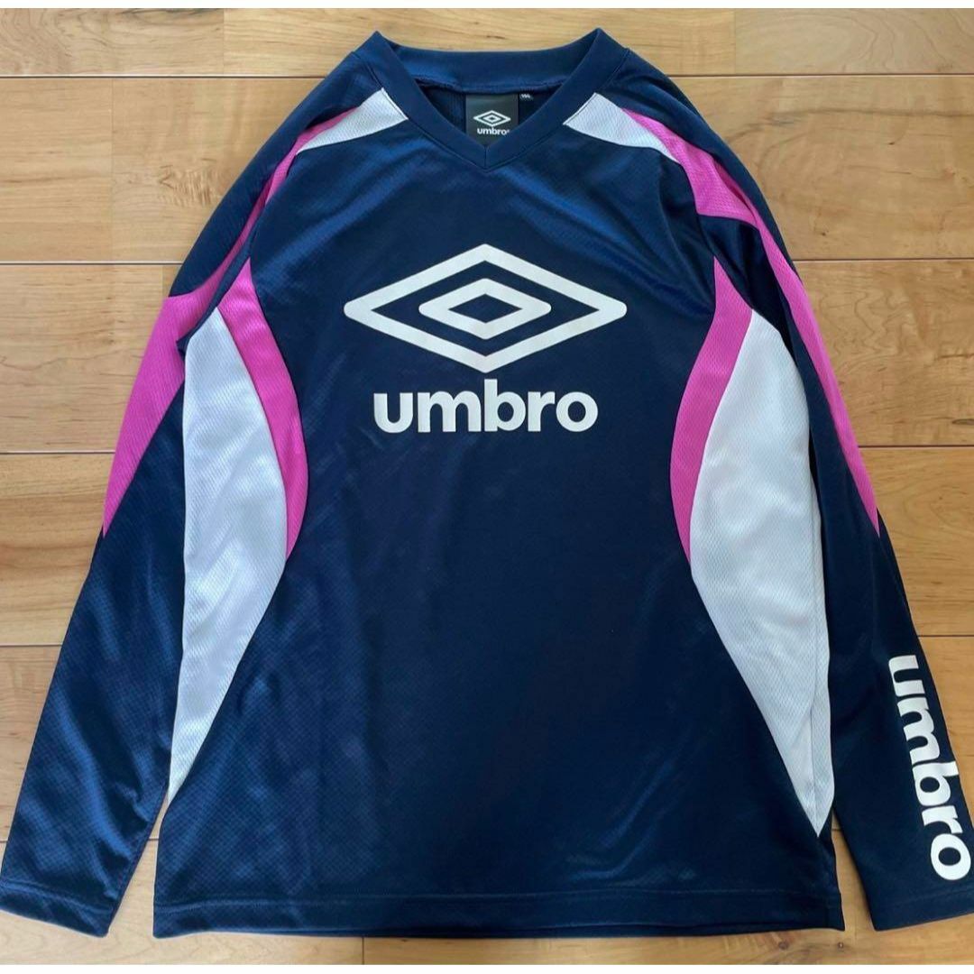 UMBRO(アンブロ)の★2点UMBROアンブロジュニア長袖半袖プラクティスシャツ150サイズプラシャツ スポーツ/アウトドアのサッカー/フットサル(ウェア)の商品写真