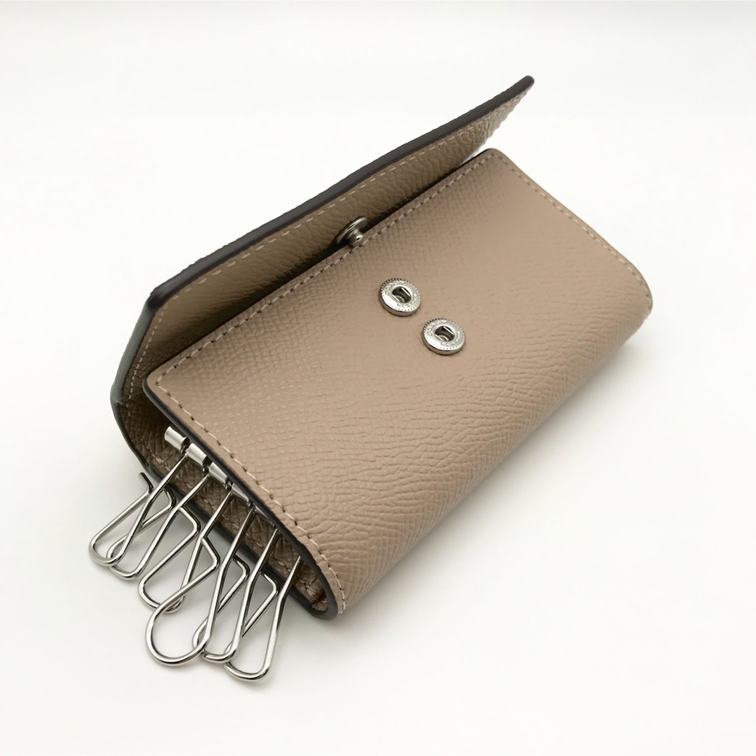 COACH ★大人気★ 6リング キーケース トープ クロスグレインレザー 新品 COACH ★大人気★ 6リング キーケース トープ クロスグレインレザー 新品