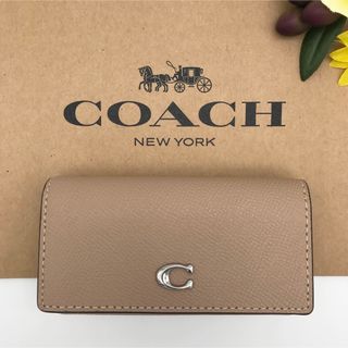 コーチ(COACH)のCOACH ★大人気★ 6リング キーケース トープ クロスグレインレザー 新品(キーケース)