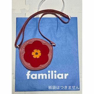 ファミリア(familiar)のfamiliar 丸型　ポシェット　ピンク　お花(ポシェット)