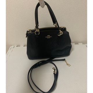 コーチ(COACH)の【美品】コーチ　F57523 ショルダーバッグ　トートバッグ　黒　2way(ショルダーバッグ)