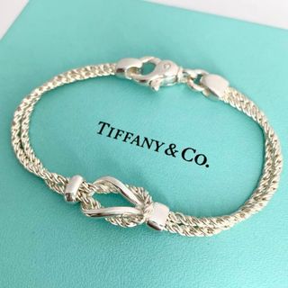 ティファニー(Tiffany & Co.)のティファニー 新品仕上げ センターノット ダブルロープ ブレスレット 廃盤ct1(ブレスレット/バングル)