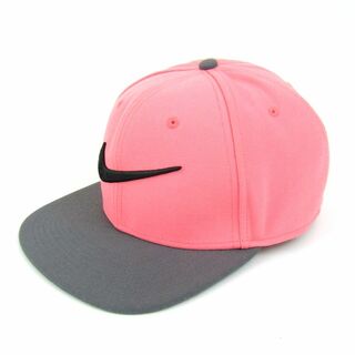 ナイキ(NIKE)のナイキ キャップ ロゴ スポーツウエア ブランド 帽子 メンズ one sizeサイズ ピンク×グレー NIKE(キャップ)
