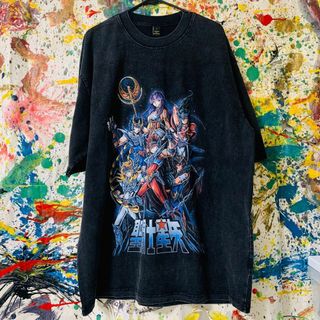 聖闘士星矢 ケミカルウォッシュ リプリント Tシャツ 半袖 メンズ 新品 個性的(Tシャツ/カットソー(半袖/袖なし))