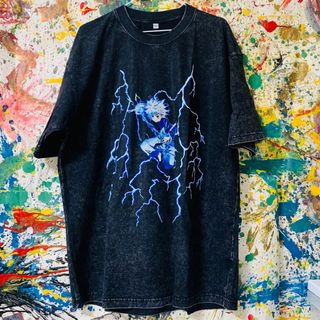 キルア⓶ ケミカルウォッシュ リプリント Tシャツ 半袖 メンズ 新品 個性的(Tシャツ/カットソー(半袖/袖なし))