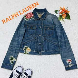 ラルフローレン(Ralph Lauren)の希少✨ラルフローレン　デニムジャケット　ヴィンテージ　刺繍　花　羽織り　11(Gジャン/デニムジャケット)