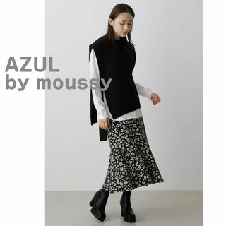 AZUL by moussy - AZUL by moussy アズール　マウジー　ロングスカート 黒 レオパード