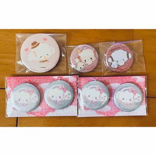 サンリオ　こぎみゅん　缶バッジ　いちご新聞　付録(キャラクターグッズ)