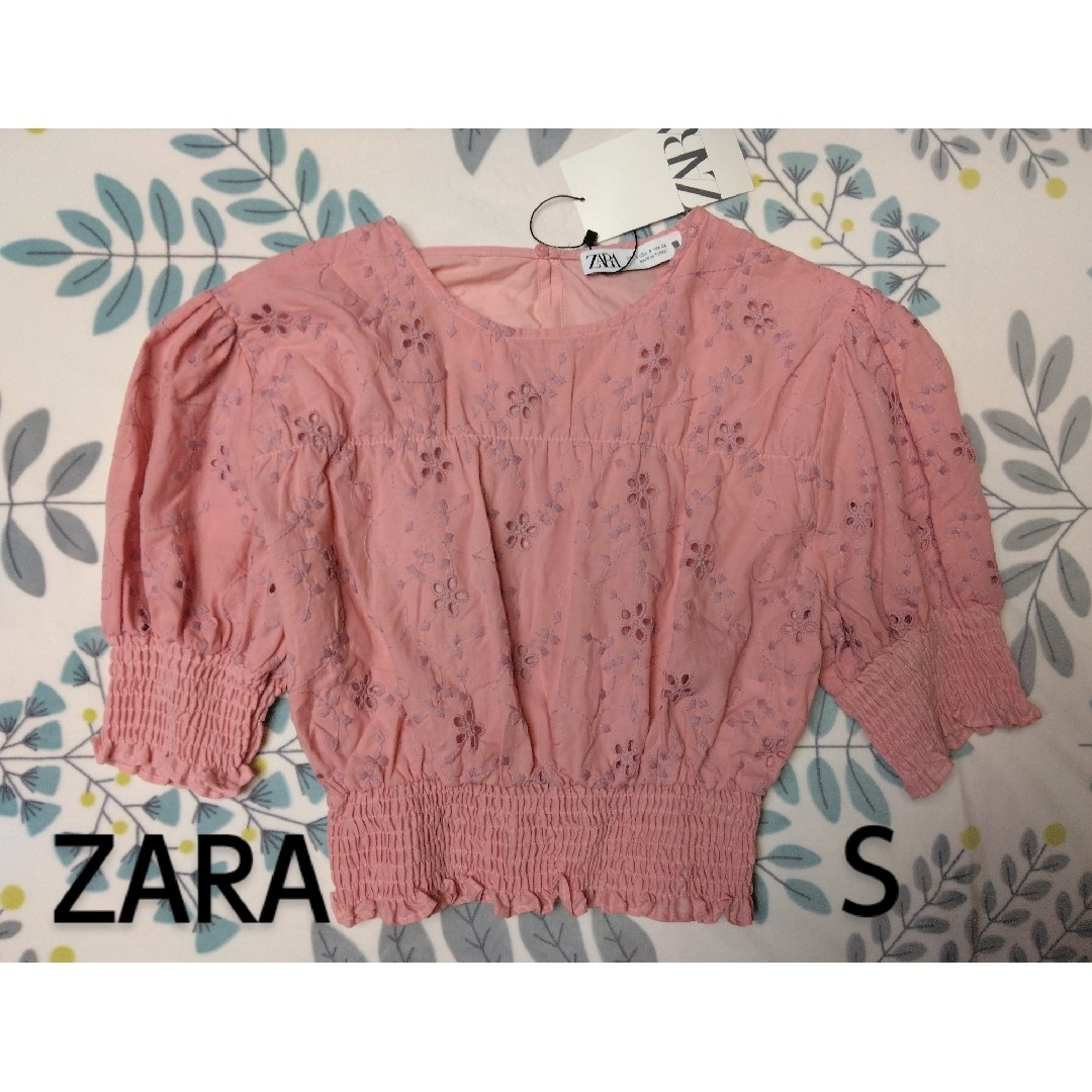 ZARA(ザラ)のタグ付き新品 ZARA クロップドトップス S レディースのトップス(シャツ/ブラウス(半袖/袖なし))の商品写真