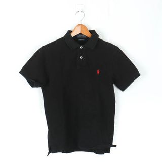 ポロラルフローレン(POLO RALPH LAUREN)のポロ・ラルフローレン ポロシャツ トップス カットソー CUSTOM SLIM FIT ゴルフウエア メンズ Sサイズ ブラック POLO RALPH LAUREN(ポロシャツ)