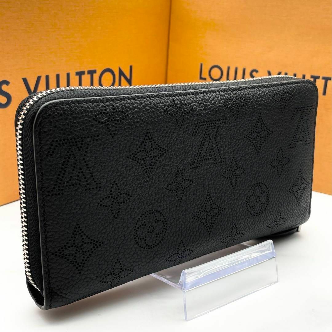 LOUIS VUITTON(ルイヴィトン)のルイヴィトン ジッピーウォレット マヒナ ノワール 長財布 ラウンドファスナー レディースのファッション小物(財布)の商品写真