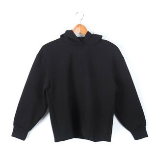 ユニクロ(UNIQLO)のユニクロ パーカー トップス カットソー ジャージ プルオーバー レディース Mサイズ ブラック UNIQLO(パーカー)