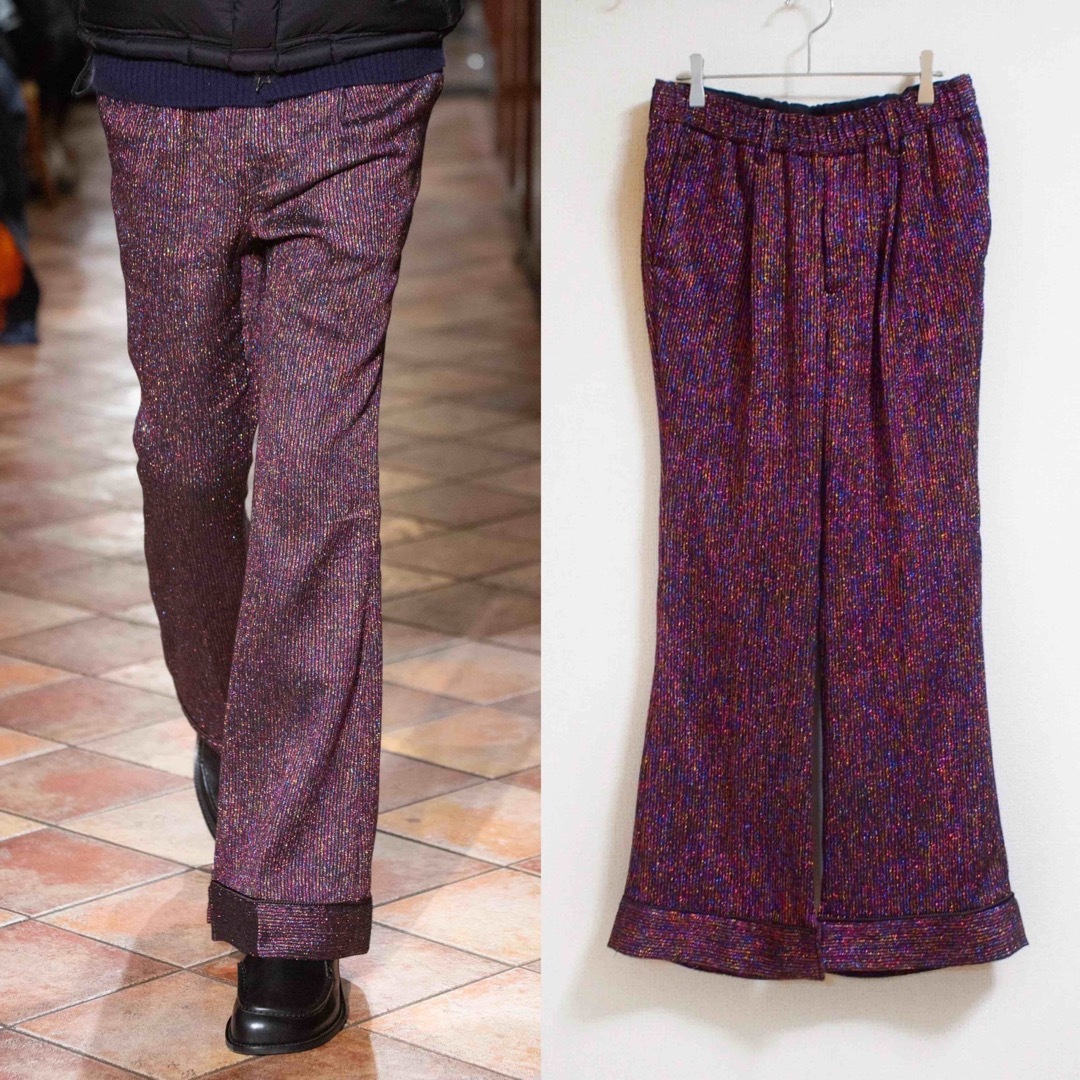 BED J.W. FORD(ベッドフォード)の【BED J.W. FORD】GLITTER FLARE PANTS メンズのパンツ(スラックス)の商品写真