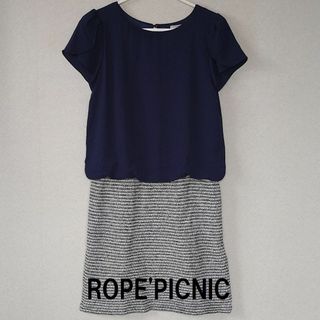 ロペピクニック(Rope' Picnic)の★ROPE PICNIC(ロペピクニック) 切り替えワンピース 紺★ (ひざ丈ワンピース)