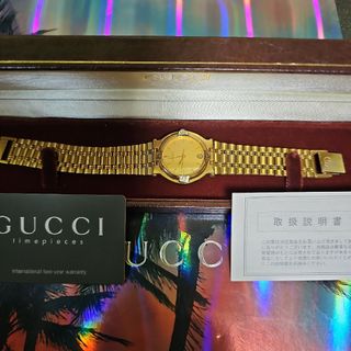 グッチ(Gucci)の⭐【超美品】グッチ9200Mゴールドフェイス腕時計(稼働品)(腕時計(アナログ))