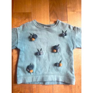 ザラキッズ(ZARA KIDS)のZARA キッズ　おしゃれなモスグリーンスウェット　116cm 6歳ご覧いただき(Tシャツ/カットソー)