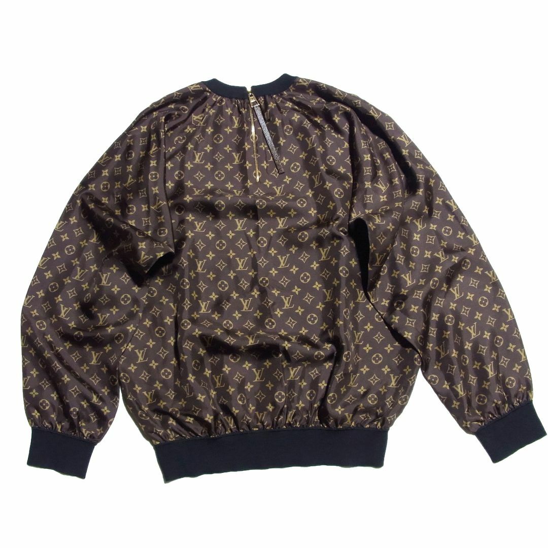 LOUIS VUITTON(ルイヴィトン)の美品 21AW ルイヴィトン モノグラム シルク プルオーバー ブラウス XL レディースのトップス(シャツ/ブラウス(長袖/七分))の商品写真