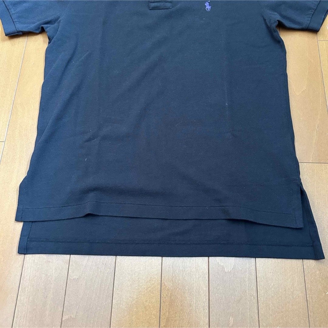 Ralph Lauren(ラルフローレン)の美品 90s POLO Ralph Lauren 半袖ポロシャツ 黒 ブラック メンズのトップス(ポロシャツ)の商品写真