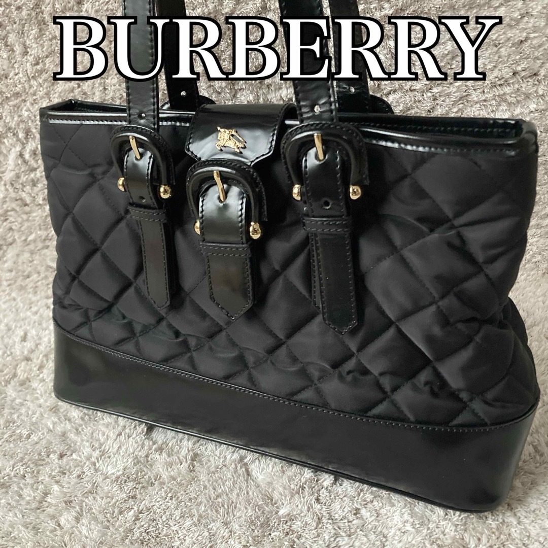 BURBERRY(バーバリー)の【状態良好】バーバリー ナイロン/レザー キルティング トートバッグ レディースのバッグ(トートバッグ)の商品写真