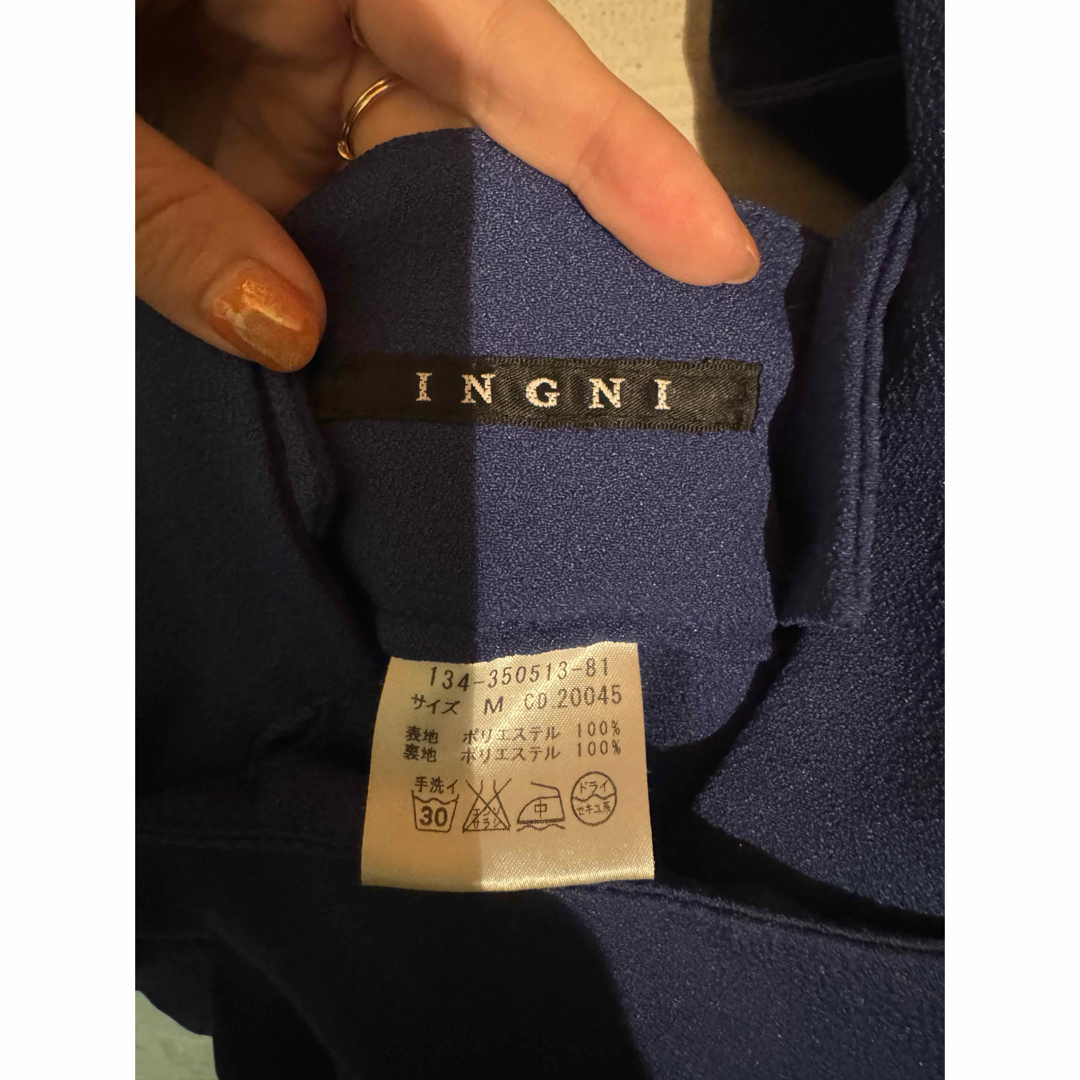 INGNI(イング)のINGNI イング オールインワン ブルー レディースのパンツ(オールインワン)の商品写真