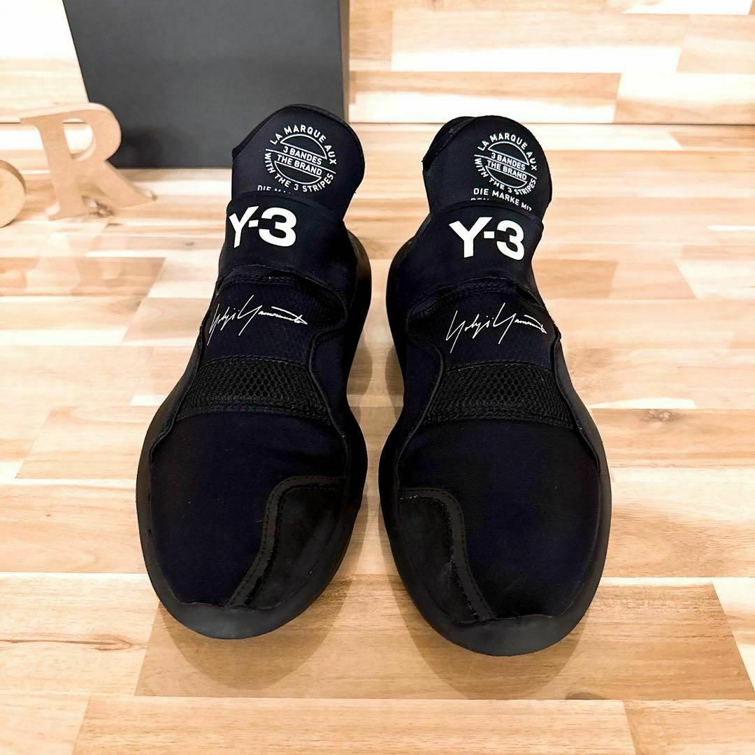 Y-3(ワイスリー)のレア【ヨウジヤマモト×アディダス】Y-3 スベロウ スニーカー 26.5 黒×白 メンズの靴/シューズ(スニーカー)の商品写真