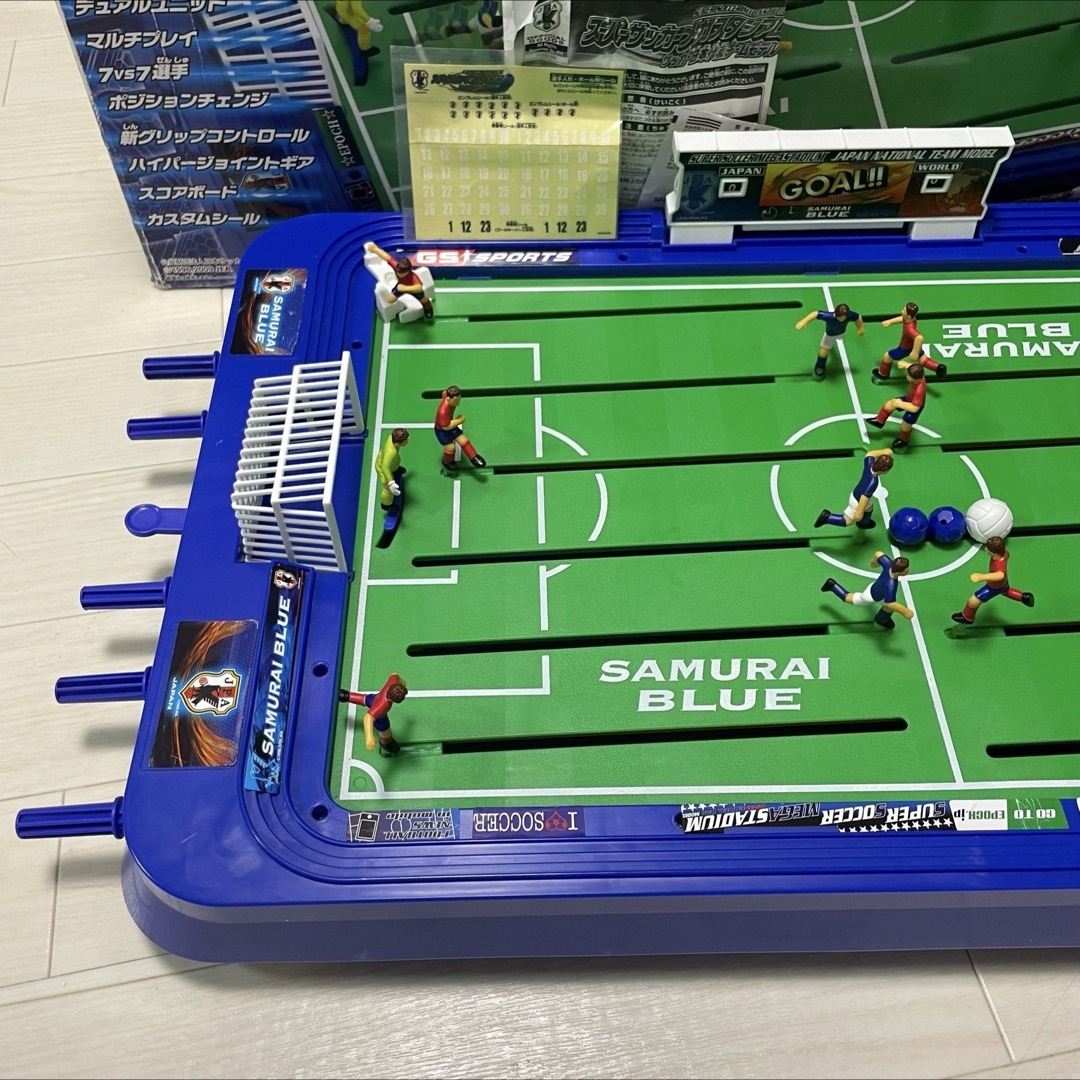 【レトロ】スーパーサッカー メガスタジアム サッカー日本代表チームモデル 箱あり エンタメ/ホビーのテーブルゲーム/ホビー(野球/サッカーゲーム)の商品写真